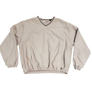 Grand Slam Tan Convertible Golf Windbreaker Vest Combo Medium